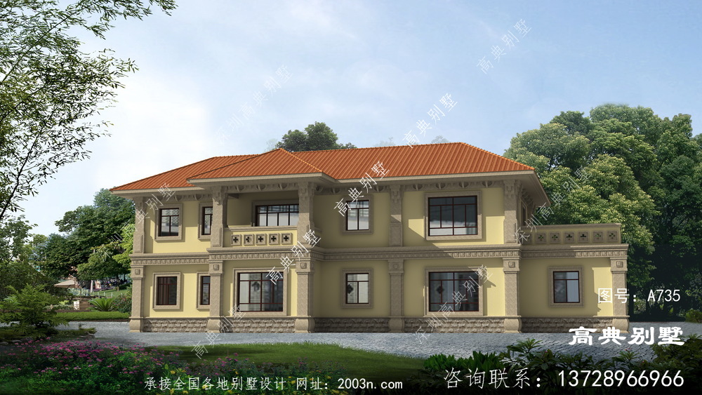 農(nóng)村兩層別墅的設(shè)計圖