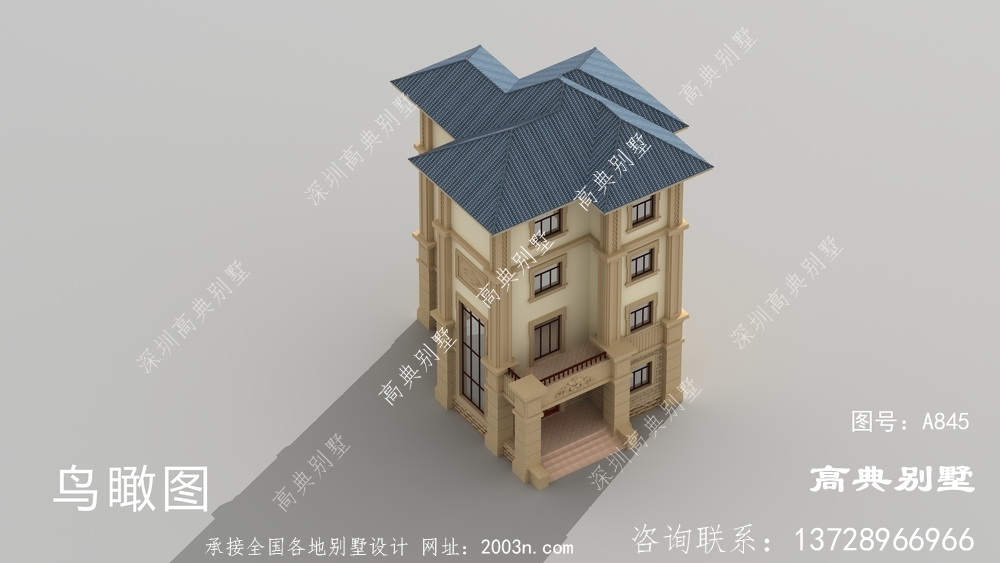 奢華四層農(nóng)村別墅設(shè)計(jì)圖