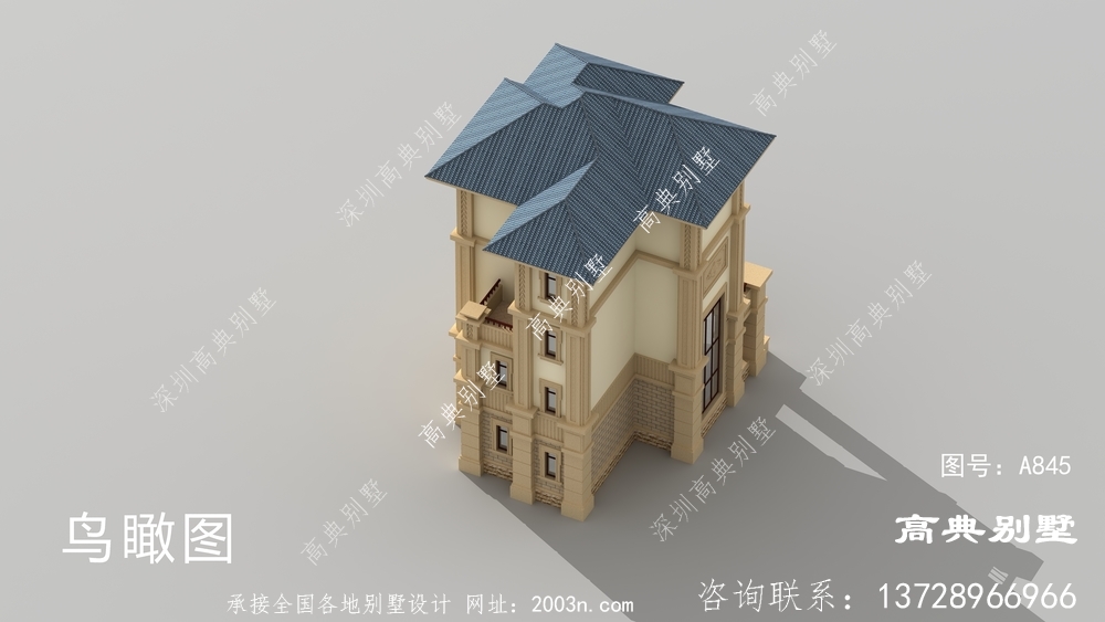 奢華四層農(nóng)村別墅設(shè)計(jì)圖
