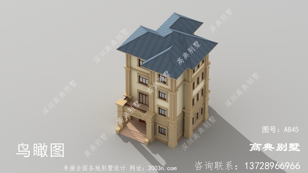 奢華四層農(nóng)村別墅設(shè)計(jì)圖