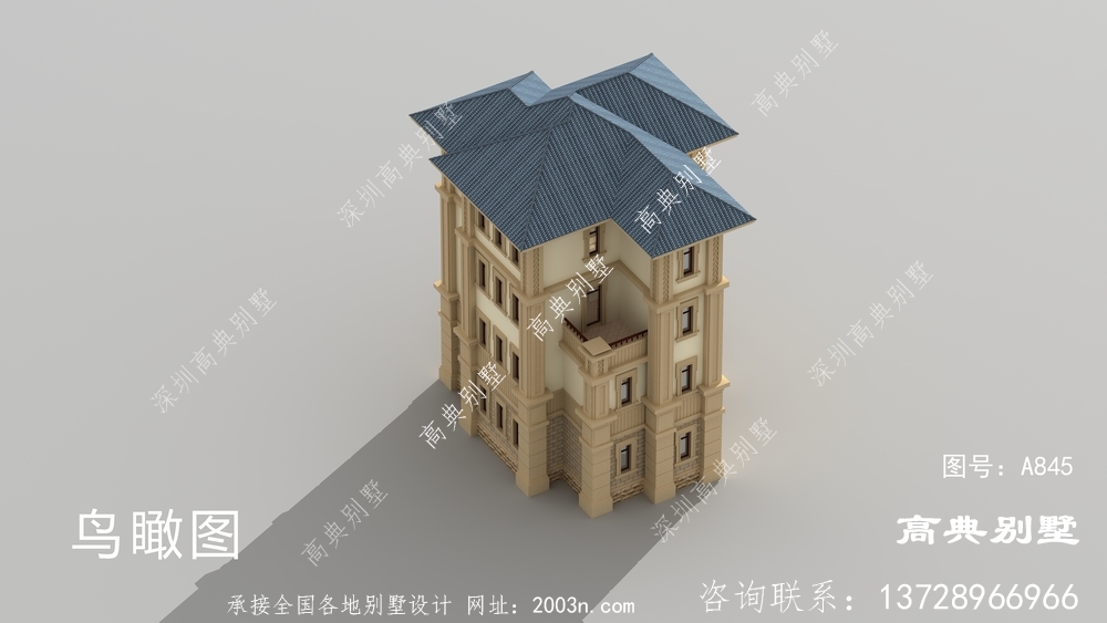 奢華四層農(nóng)村別墅設(shè)計(jì)圖