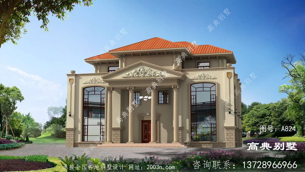 鄉(xiāng)村建造三層別墅戶型設(shè)計(jì)圖