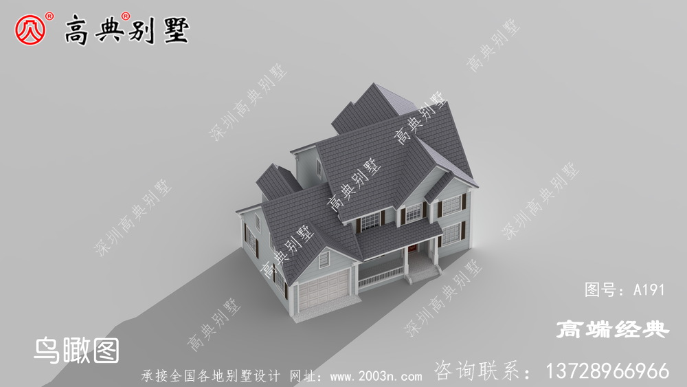 儋州市二層樓別墅設計圖，造價45萬，2020最新設計