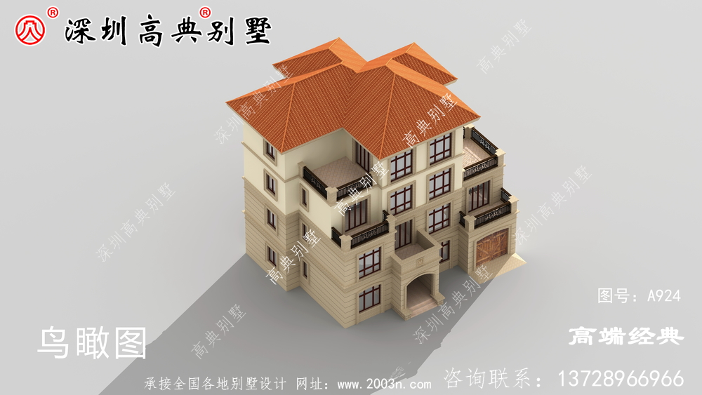 四層歐式別墅布局圖，追求舒適，兼顧精致優(yōu)雅。