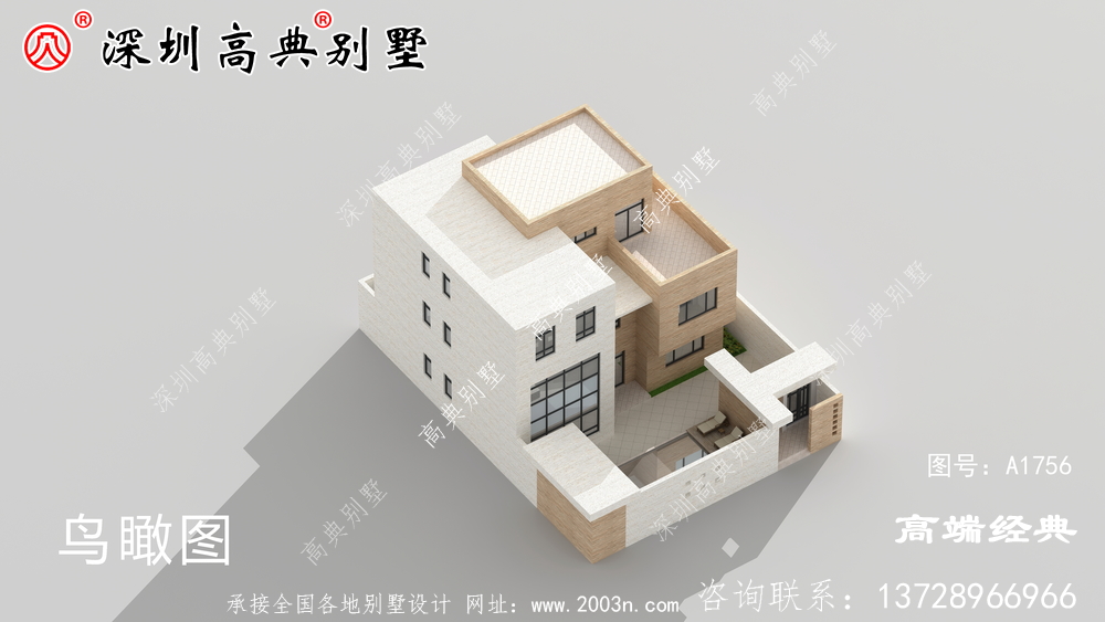 最流行現(xiàn)代簡(jiǎn)約別墅外觀圖，有效果圖和布局圖，實(shí)用是最大特點(diǎn)