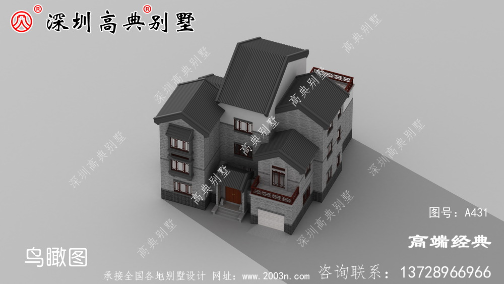 回鄉(xiāng)蓋棟新中式別墅，成為村里的王者